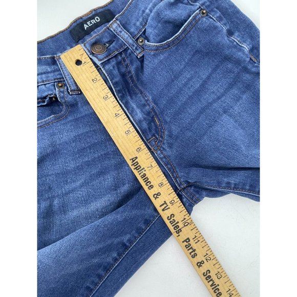 AERO Women's High Rise Medium Wash Skinny Denim Jeans Size 00 - Picture 9 of 11